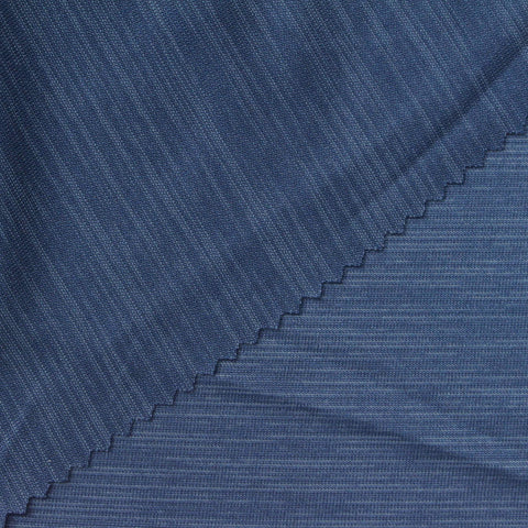 Blue Marl Jersey Knit, Polyester, 151 gsm
