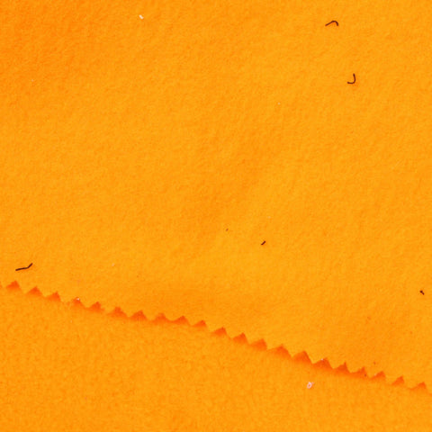 100% Polyester Fleece Fabric, 270 gsm, 150 cm — Orange