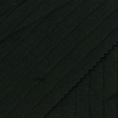 Polyester Viscose Stretch Rib Knit Fabric, 320 gsm, 180 cm — Green