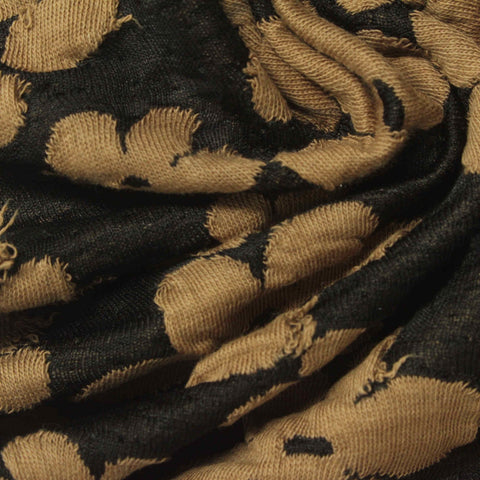 Tan Floral Jacquard