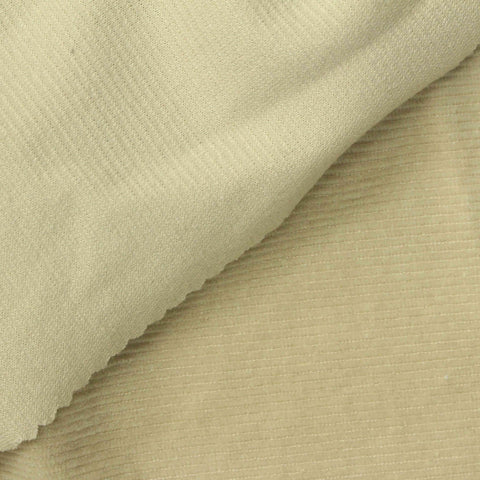 Cotton Polyester Stretch Velvet Fabric, 240 gsm, 145 cm — Khaki