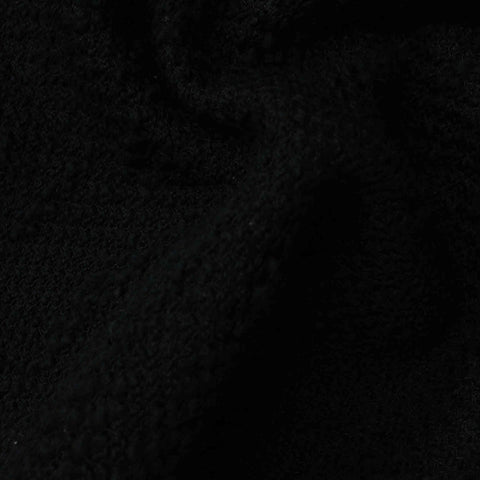 Cotton Polyester Interlock Knit Fabric, 280 gsm, 160 cm — Black