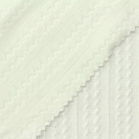 Cream Tone-on-Tone Jersey Knit, Polyester, 250 gsm
