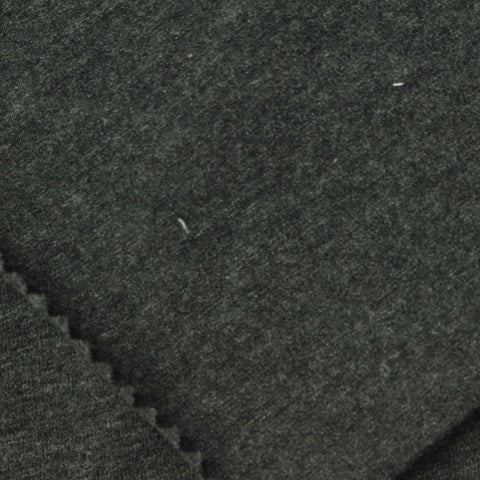 Dark Grey Marl Jersey Knit, Cotton, 165 gsm, 165 cm