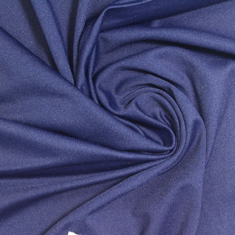 Nylon Stretch Jersey Knit Fabric, 125 gsm, 150 cm — Navy