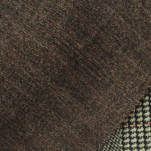Black Houndstooth Jacquard, Cotton-Poly