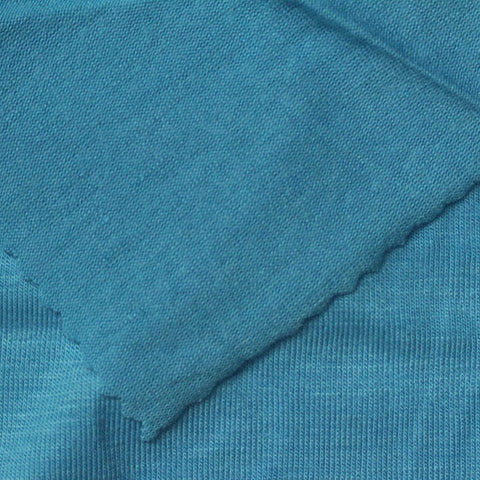 Viscose Stretch Jersey Knit Fabric, 145 gsm, 170 cm — Blue