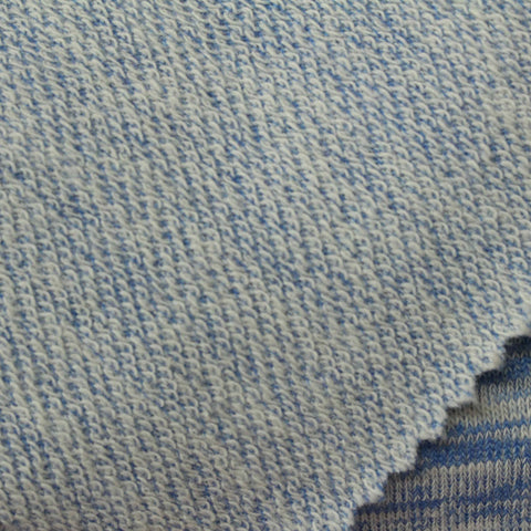 Blue Marl French Terry, 280 gsm