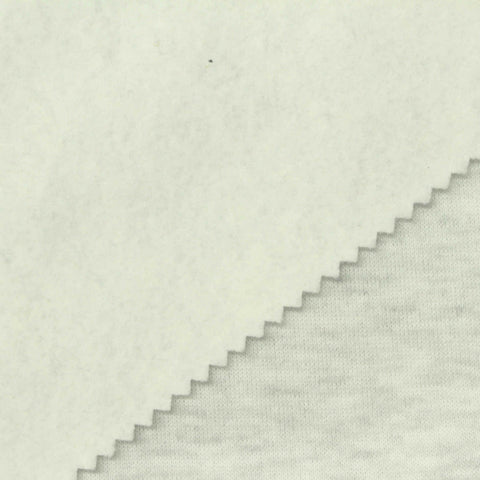 Light Grey Marl French Terry, Cotton-Poly, 260 gsm, 185 cm