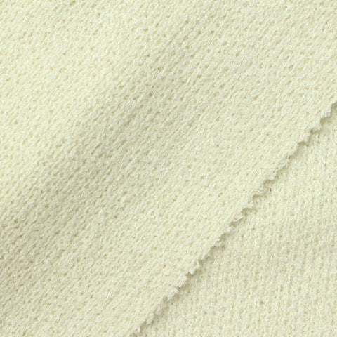 Jacquard Viscose Polyester Chunky Knit Fabric, 540 gsm, 160 cm — Beige