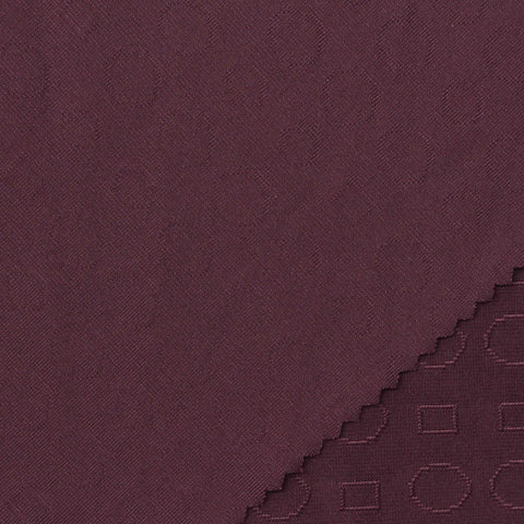 Purple Geometric-Circle Pointelle Knit, Polyester