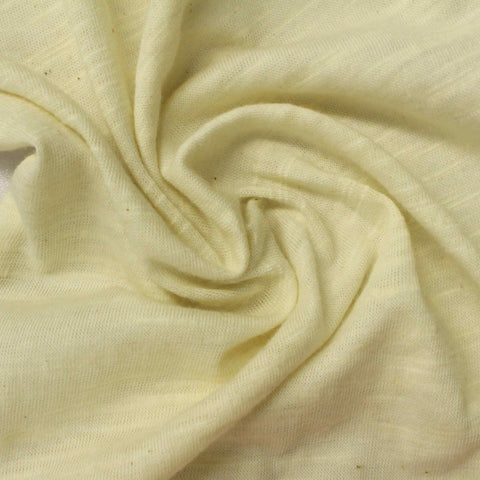 Light Cream Marl Jersey Knit, Cotton, 133 gsm