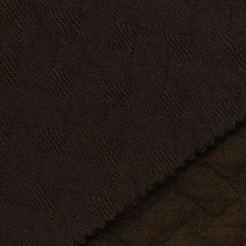 Dark Brown Tone-on-Tone Jacquard, Polyester, 380 gsm, 160 cm, ref EF-274903