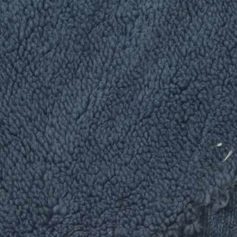 Navy Ribbed Sherpa Fleece, Polyester