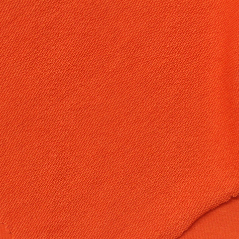 Polyester Viscose Stretch French Terry Fabric, 240 gsm, 160 cm — Orange