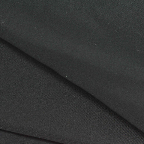 Polyester Stretch Satin Fabric, 105 gsm, 148 cm — Black