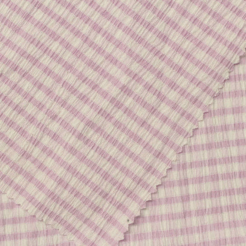 Light Purple Check Warp Knit