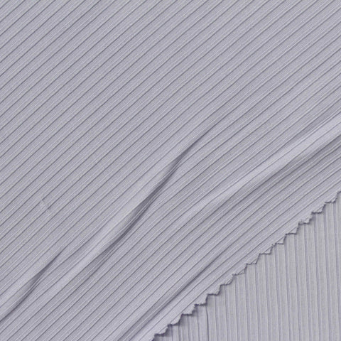 Pale Lavender Rib Knit, Polyester