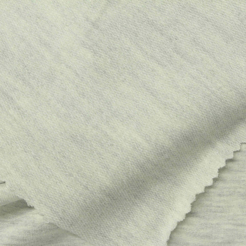 Heather Grey Marl French Terry, Viscose-Poly