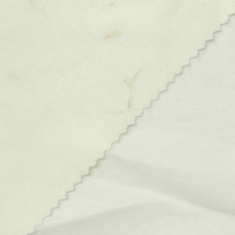 Off-White Rib Knit, Tencel Lyocell-Poly