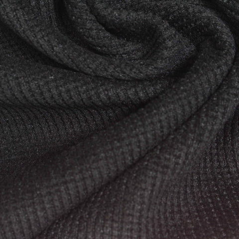 Dark Grey Marl Knit, Polyester, 280 gsm, 185 cm