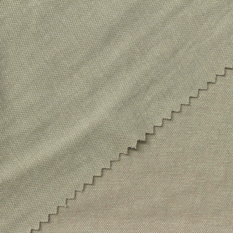 Viscose Nylon Piqué Knit Fabric, 170 gsm, 166 cm — Khaki