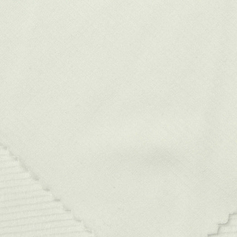 Off-White Ribbed Rib Knit, Viscose-Poly