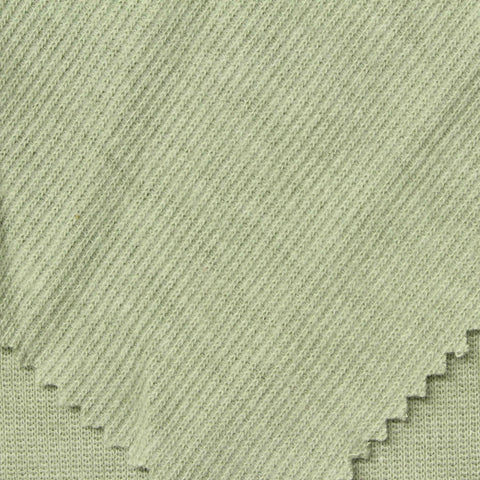 Light Sage Rib Knit, Poly-Cotton
