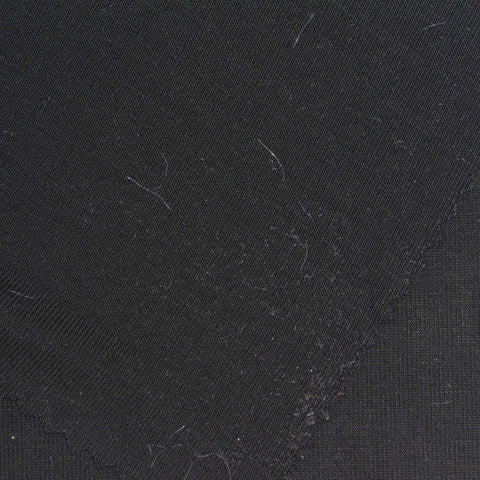 Tencel Lyocell Stretch Rib Knit Fabric, 170 gsm — Black