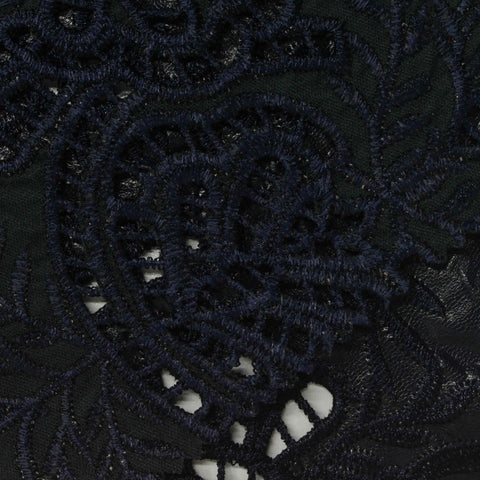 Navy Floral Knit