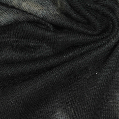 Printed Brushed Polyester Stretch Jersey Knit Fabric, 200 gsm — Grey