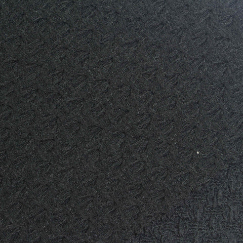 Black Tone-on-Tone Warp Knit, Polyester