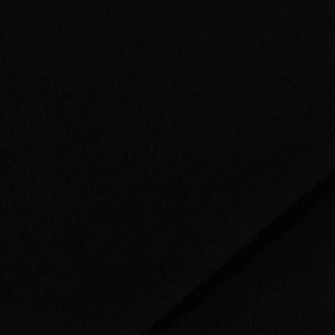 Viscose Stretch Jersey Knit Fabric, 308 gsm, 160 cm — Black