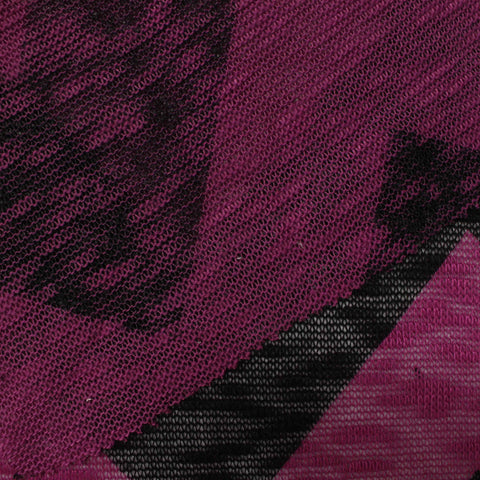 Pink Marled-Chevron Chunky Knit, Polyester