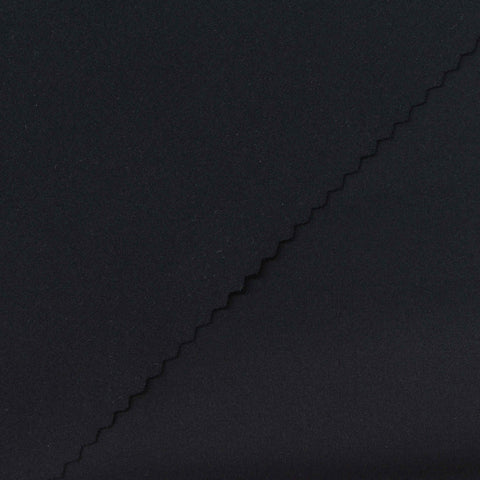 Nylon Stretch Interlock Knit Fabric, 215 gsm, 160 cm — Black
