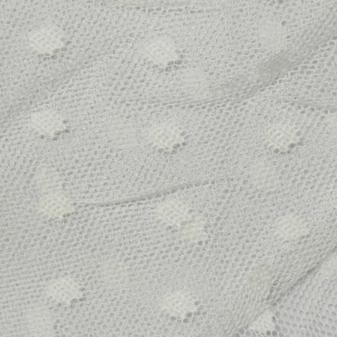 White Dots Mesh, Nylon, 160 cm
