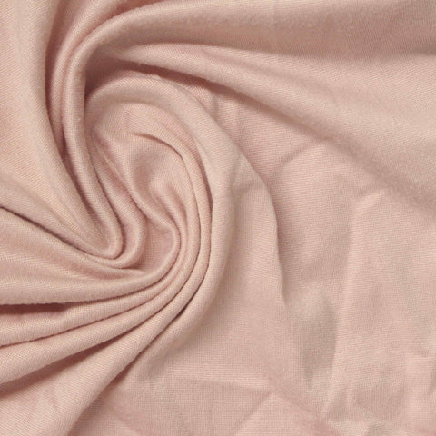 Brushed Polyester Stretch Milk Silk Knit Fabric, 170 gsm, 160 cm — Pink