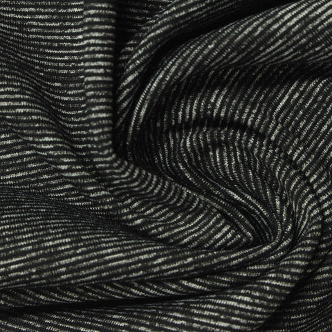 Black Stripe Knit, Nylon-Poly