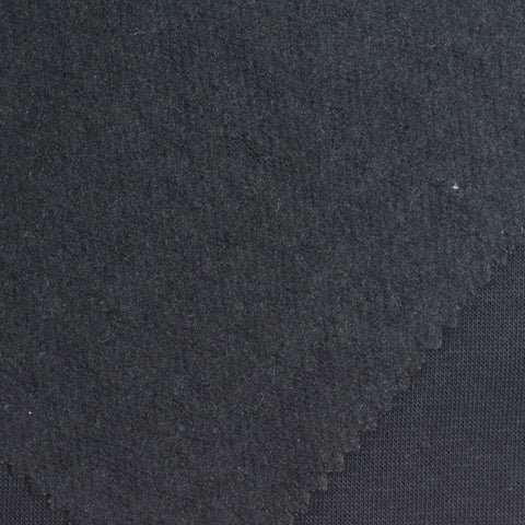 Dark Grey Heathered-Marl French Terry, Cotton-Poly, 270 gsm