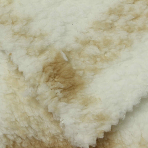 Cream Vertical-Stripe Minky, Polyester