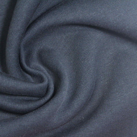 Polyester Cotton Scuba Knit Fabric, 350 gsm, 185 cm — Navy