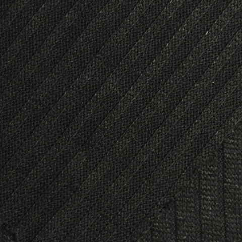Dark Grey Marl Rib Knit, Polyester, 279 gsm