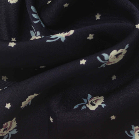 Cream Roses Woven, Polyester