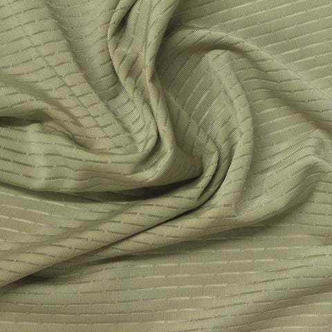 Khaki Dash Jersey Knit, Polyester