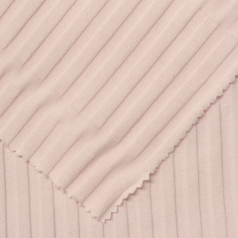 Blush Textured Rib Knit, Cotton
