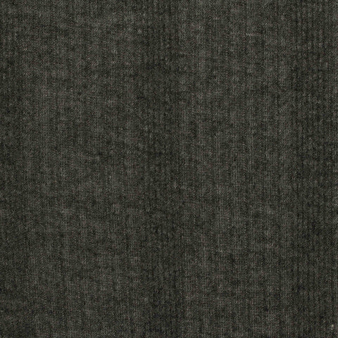 Dark Grey Marl Rib Knit, Polyester, 129 gsm