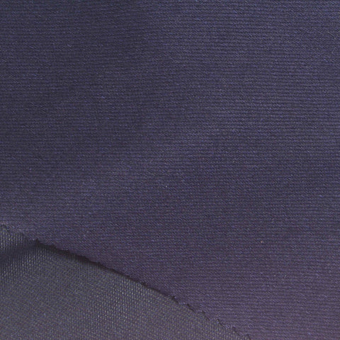 Dark Navy Textured Denim, Cotton-Poly
