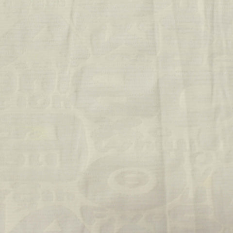 Off-White Tone-on-Tone Jersey Knit, Polyester