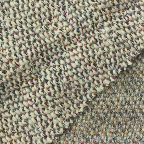 Grey Marl Chunky Knit, Cotton-Poly