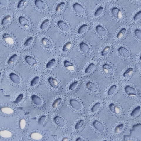 Light Blue Eyelet Knit, Cotton
